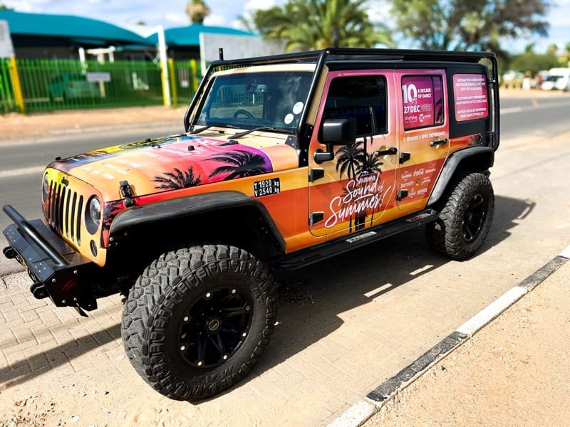 Pixel House vehicle branding and signage project 5 in Namibia